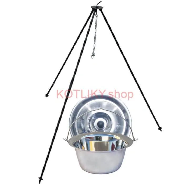 Nerezový kotlík 8 L INOX + pokrievka + stojan CLASSIC