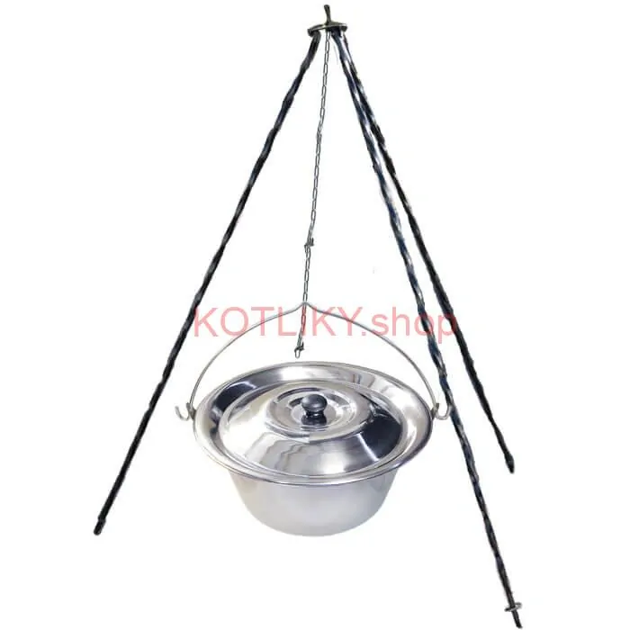 Nerezový kotlík 8 L INOX + pokrievka + stojan CLASSIC