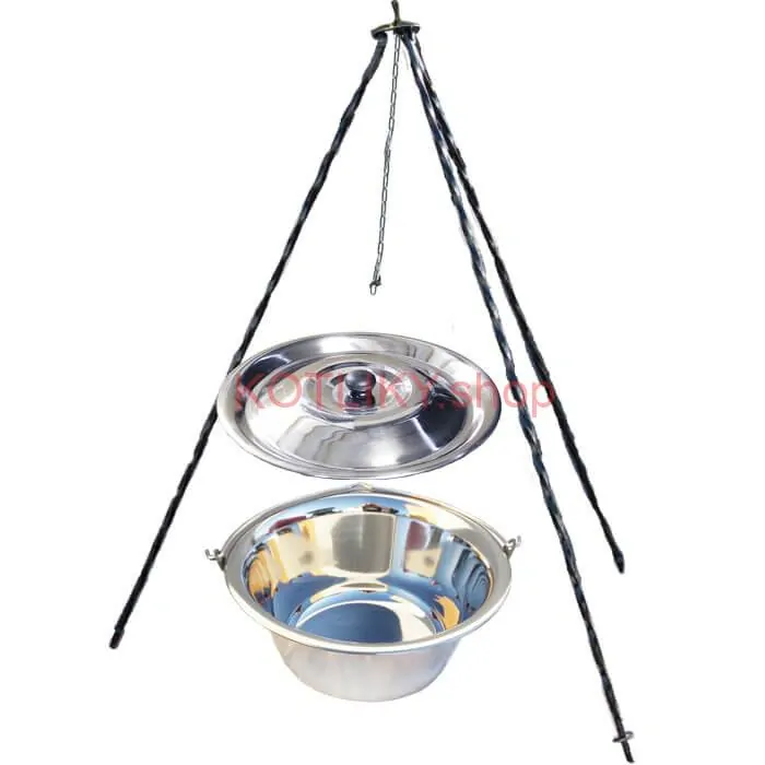 Nerezový kotlík 8 L INOX + pokrievka + stojan CLASSIC